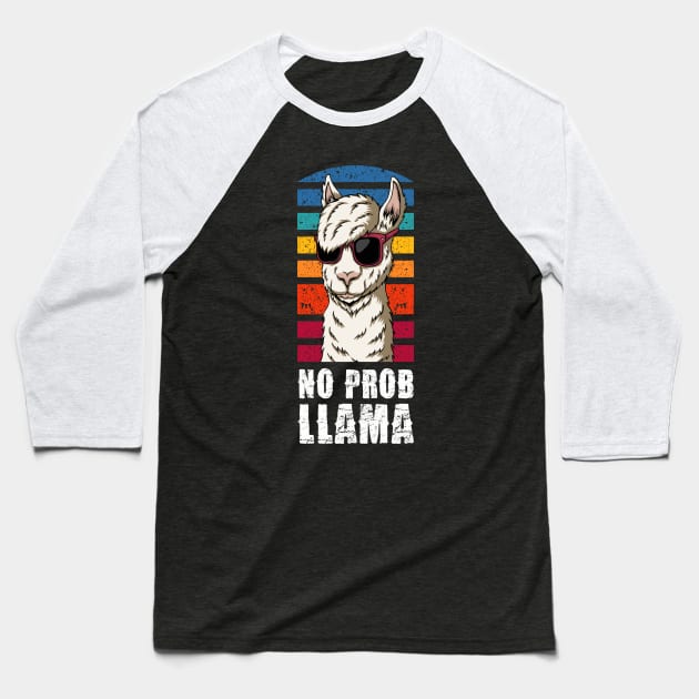 100 Days of School Shirt No Probllama Llama 100th day Baseball T-Shirt by Pannolinno